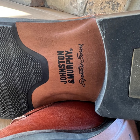 Johnston & Murphy Signature Series, Brown leather, mens size 11.5 - Picture 3 of 6